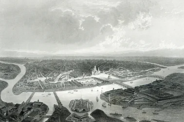 St. Petersburg, gestochen von S. Bradshaw, ca. 1860 (Stich)